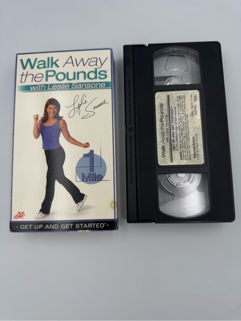 Leslie Sansone Walk Away The Pounds Get Up & Get Started 1 Mile VHS 2001